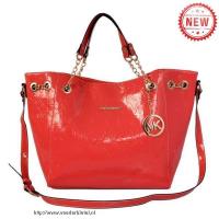 michael kors signature logo groot rood bakken Tas Online Kopen 4va1k699